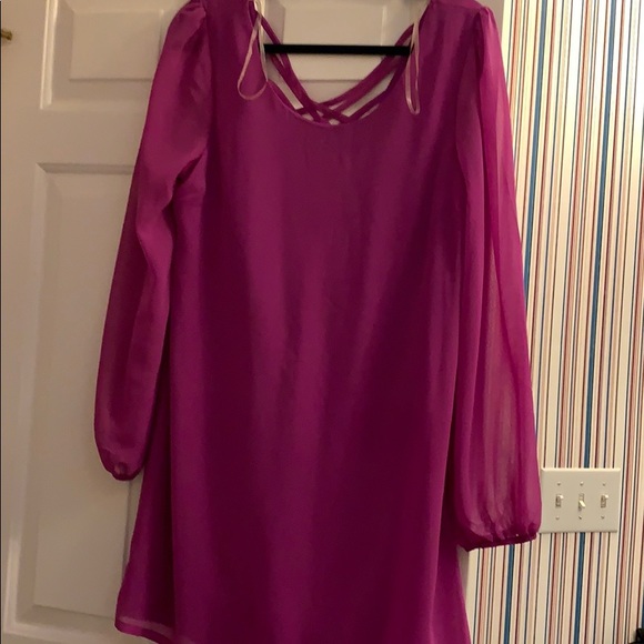Dresses & Skirts - Purple shift dress flowy flattering size L